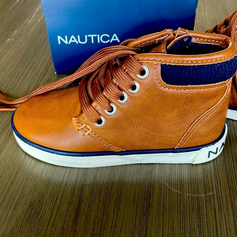 Nautical Flint Toddler/Tan Tumbled Hi Top